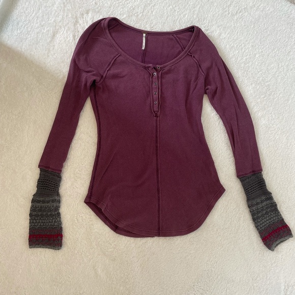 FREE PEOPLE newbie thermal ski lodge cuff size M - Picture 2 of 8